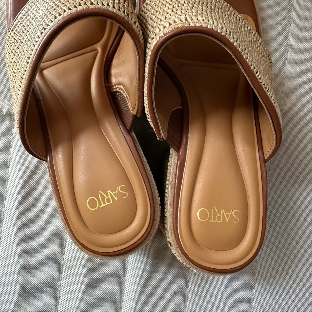 SARTO • Ferrara Platform Sandal in Natural - Picture 5 of 9